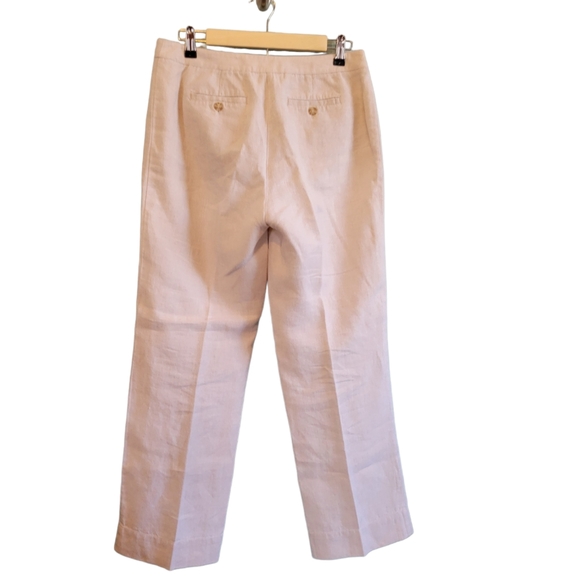 Cream Linen Slacks - Picture 4 of 4